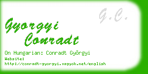 gyorgyi conradt business card